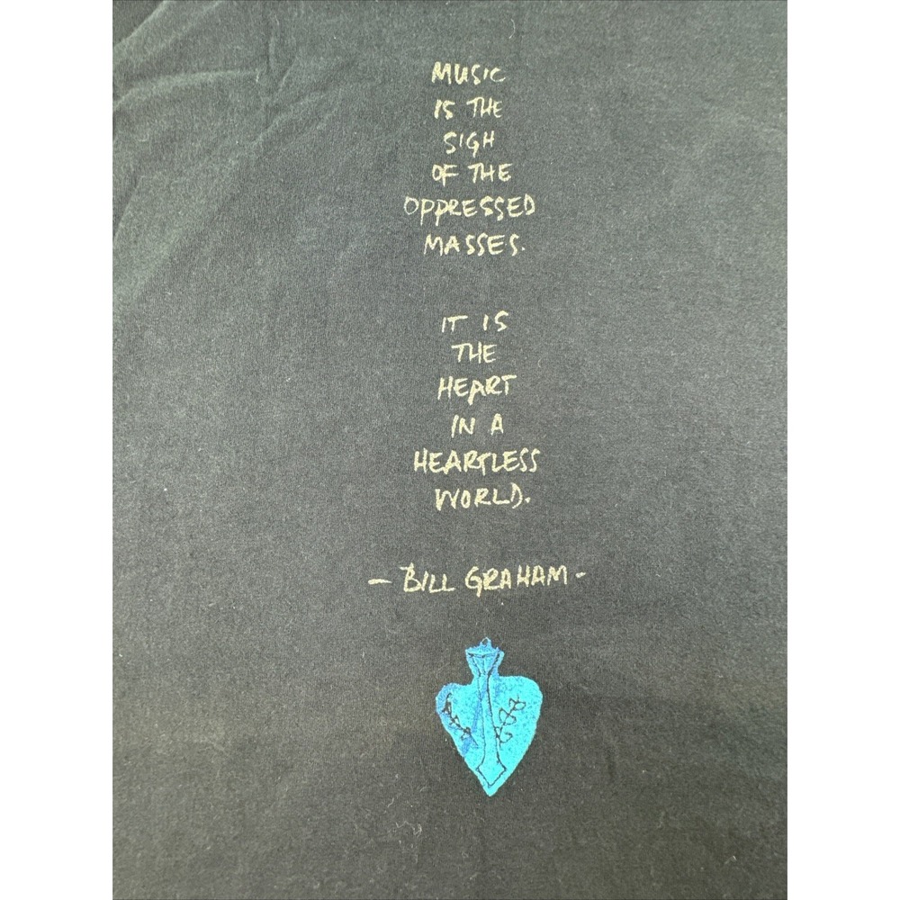 Vintage 90s Carlos‎ Santana Milagro T Shirt Single Stitch Tour Concert Rock XL - Picture 15 of 16